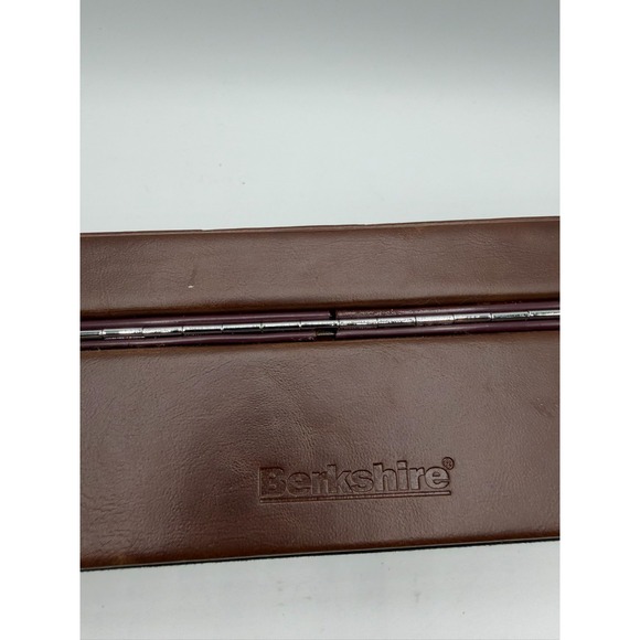 Berkshire Vintage Brown Leather Watch Case - 6 Slot Collector Box - Rare - Picture 3 of 16